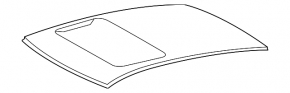 Metal roof Lexus ES300h ES350 13-14 under the hatch, on the body