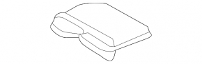Lexus ES300h ES350 13-18 black rear shelf trim, under the belt