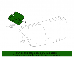 Trunk lid handle inner Toyota Avalon 13-18 scratch