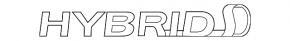 Hybrid Wing Emblem Left Toyota Highlander 08-13