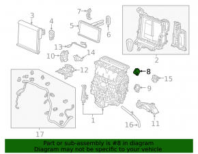 Actuator motor drive heater Honda CRV 23-