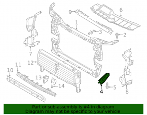 TV mount lower right Audi Q5 80A 18-24