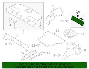 Nissan Altima Trunk Door Trim 19-24