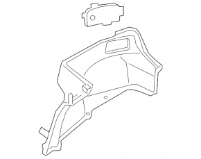 Right arch trim for Kia Optima 16-20