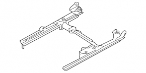A3 8V 15-20 passenger seat longitudinal adjustment motor with bracket without slides