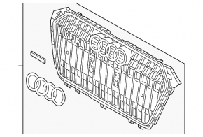 Radiator grill grill Audi A4 allroad 17-19