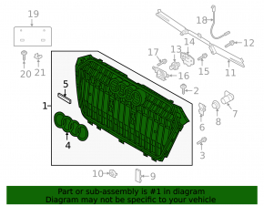 Radiator grill grill Audi A4 allroad 17-19