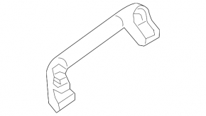 Front left ceiling handle Porsche Cayenne 958 11-14 black