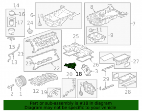 Oil pump ICE Jaguar F-Pace X761 17-20 3.0t AJ126