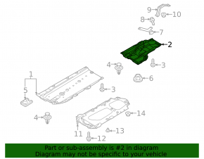 Rear right underbody protection Mazda CX-30 20-
