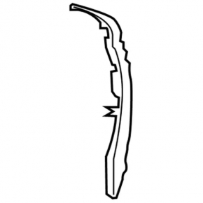 Door seal front left Lincoln MKX 16- front