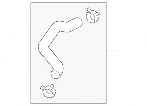 Upper cooling hose Hyundai Sonata 15-19 1.6T