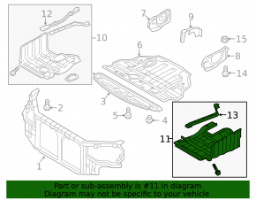 Engine Guard Left Kia Optima 11-15