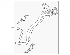 Fuel filler neck Hyundai Elantra UD 11-13