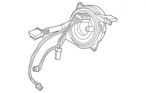 Volvo S60 11-18 steering wheel cable without heated steering wheel