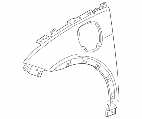 Front right wing Chevrolet Bolt EV 22-23