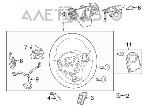 Naked steering wheel for Toyota Camry v50 12-14 usa SE