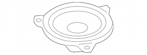 Right rear shelf speaker for Audi A6 C8 19-25 Bang & Olufsen High-End