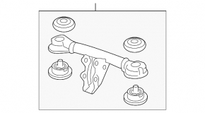 Rear differential bracket for Honda HR-V 16-22 rear