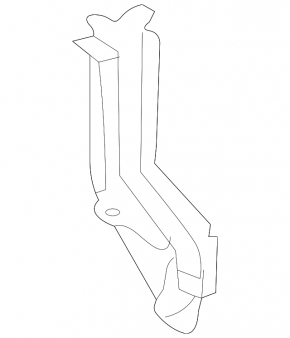 Lower reinforcement for the right fender apron for Toyota Solara 2.4 04-08