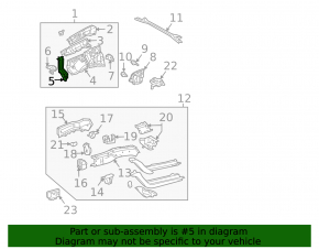 Lower reinforcement for the right fender apron for Toyota Solara 2.4 04-08