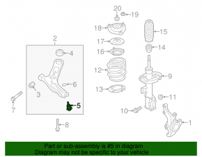 Ball joint front arm Hyundai Elantra UD 11-16