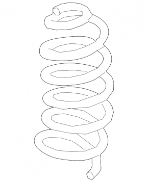 Rear right spring Nissan Altima 19-24 fwd stiffness 2 yellow white