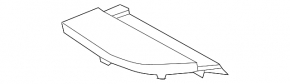 Trunk floor left Lexus RX350 RX450h 16-22 black
