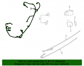 Rear Bumper Wiring BMW 5 G30 17-23