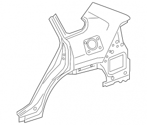 Quarter wing rear left Toyota Rav4 21-25 USA built