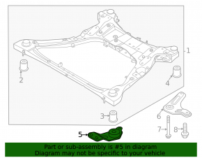 Front subframe burdock front right Hyundai Sonata 20-23