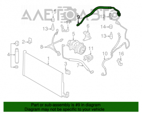 Air conditioner tube compressor-heater Mini Cooper Clubman R55 07-14