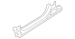 Body threshold metal with front pillar right Hyundai Sonata 15-19