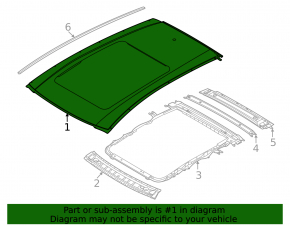 Metal roof for Nissan Murano 25-26 with sunroof