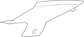 Rear pillar trim left Infiniti QX50 19-25 front, black