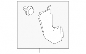 Front pillar trim lower right Honda HR-V 16-22 black