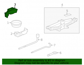 Trunk tray left Honda CRZ 11-12