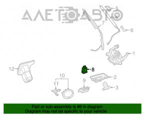 Internal tailgate closing button Lexus RX350 RX450h 16-19