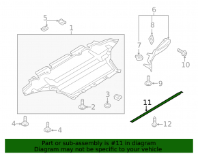 Engine protection trim Audi Q5 8R 09-17