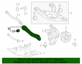 Upper rear right control arm Mercedes W167 GLE 350 450 20-26