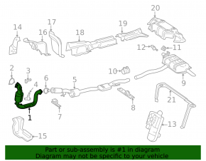 Mercedes A-class V177 19-22 M260 exhaust pipe with catalytic converter