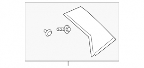 Door trim side rear left Mazda CX-30 20- rear, gloss