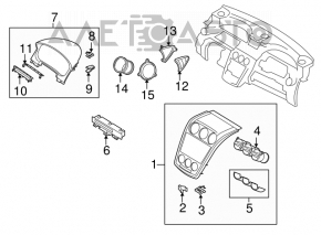 Right air duct Mazda CX-7 06-09