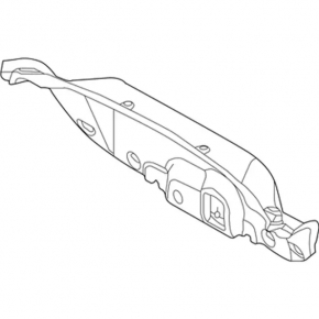 Ford Focus mk3 15-18 restyling 4d trunk lid trim, black