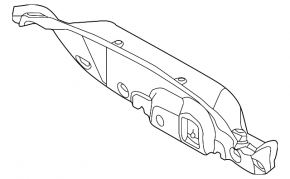 Ford Focus mk3 15-18 restyling 4d trunk lid trim, black