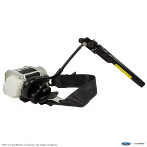 Driver's seat belt with tensioner Ford Ecosport 18-22 black