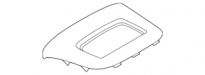 Black dashboard trim for the Ford Escape MK4 20-22