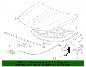 Buick Encore 13-19 Hood Release Handle