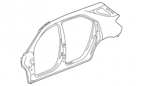 Quarter wing rear right Chevrolet Equinox 10-17