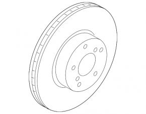 Front left brake disc Subaru Forester 14-18 SJ 294/24mm rusty